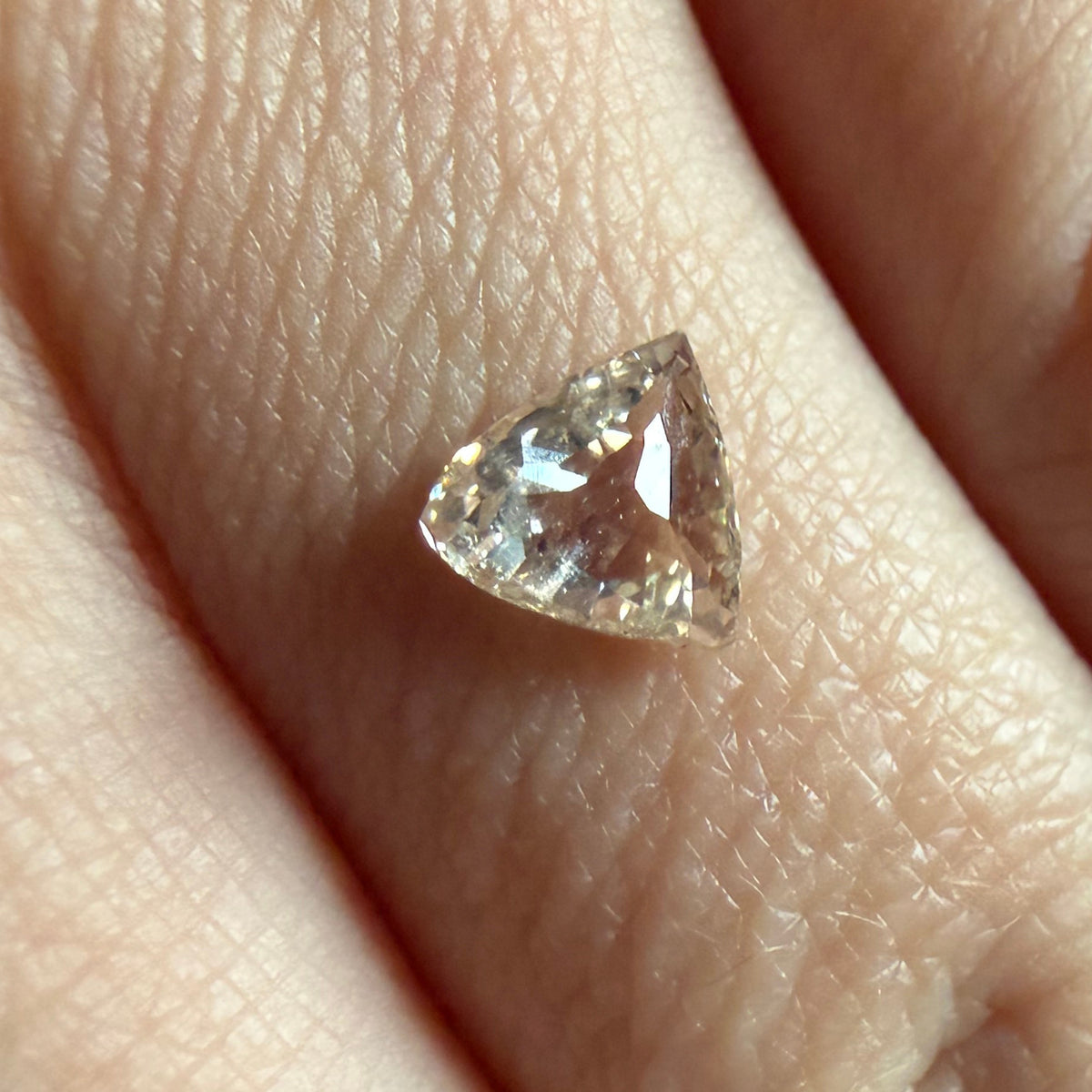 0.77ct Triangle Freeform Rose Cut