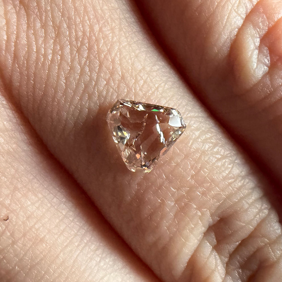 0.99ct Triangle Freeform Rose Cut
