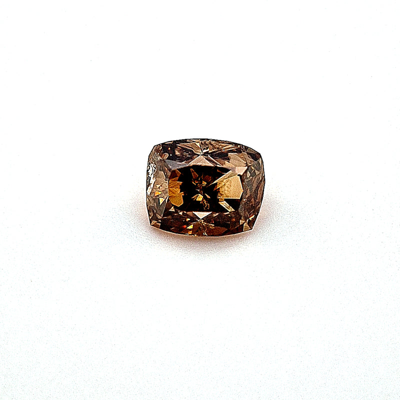 Cushion Cut - 0.61ct Yellowish Brown SI3