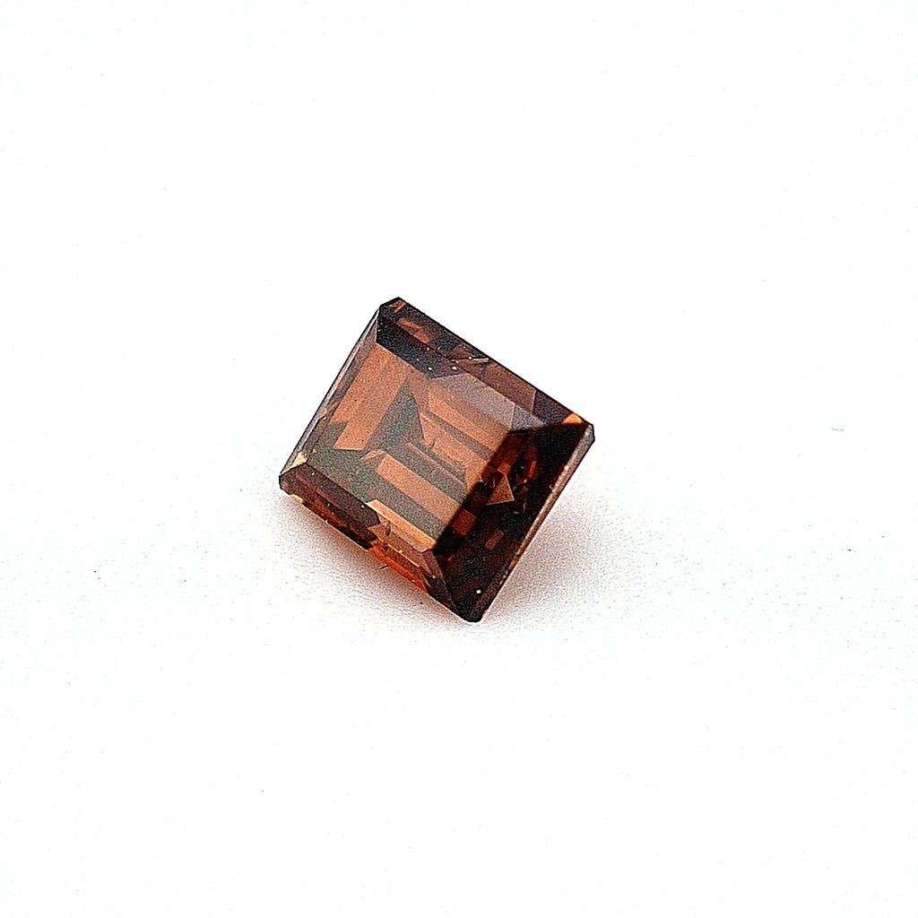 Baguette Cut - 0.79ct Dark Orange Brown SI1