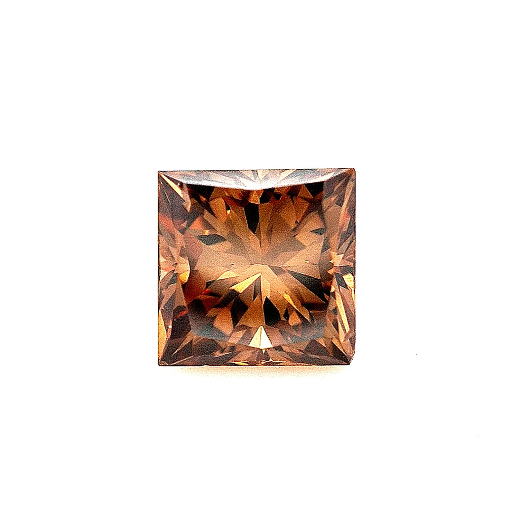 GIA Princess Cut 1.88ct - Fancy Dark Orangy Brown SI1